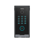 Fanvil i60K, interphone vidéo IP pour grand bâtiment avec clavier numérique et lecteur de carte, écran rétroéclairé, noir, Supporte plus de 1000 postes de téléphones et/ou moniteurs