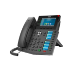 Téléphone IP professionnel avancé haut de gamme FANVIL X6U - Jusqu'à 20 lignes SIP - Alimentation PoE - Double écran LCD couleur de 3.5" & 2.4"