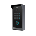 Fanvil i60K, interphone vidéo IP pour grand bâtiment avec clavier numérique et lecteur de carte, écran rétroéclairé, noir, Supporte plus de 1000 postes de téléphones et/ou moniteurs
