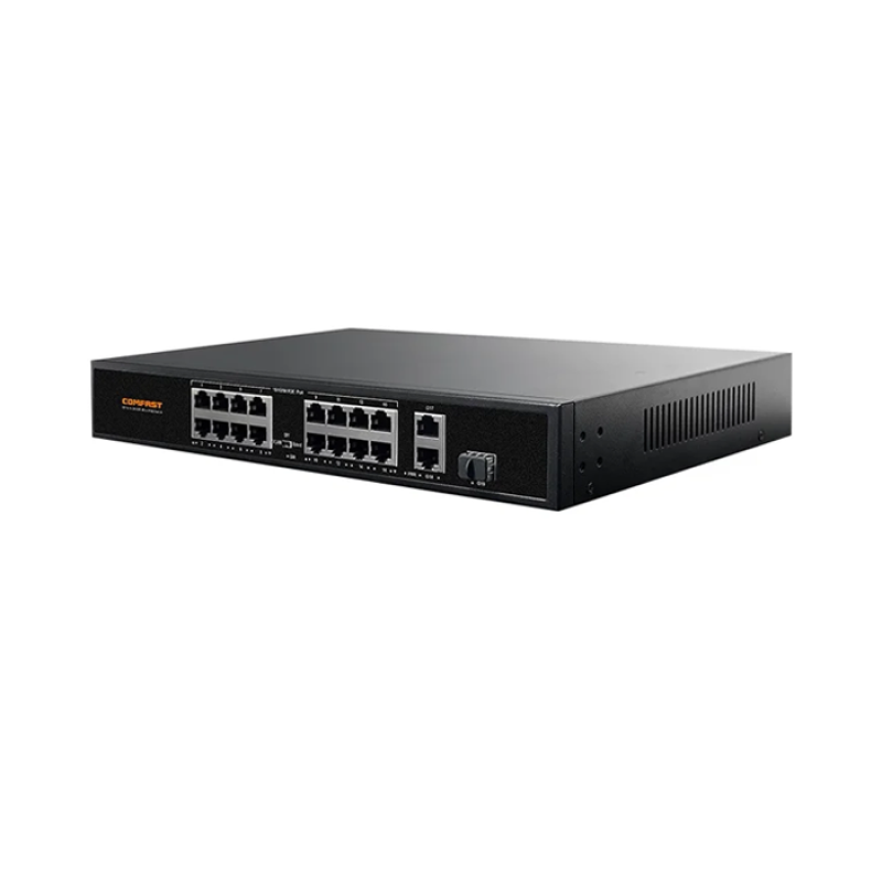 COMFAST CF-SF1162P - Switch 20 Ports - 18 Ports POE 10/100Mbps - 2 Ports Gigabit - Non Manageable