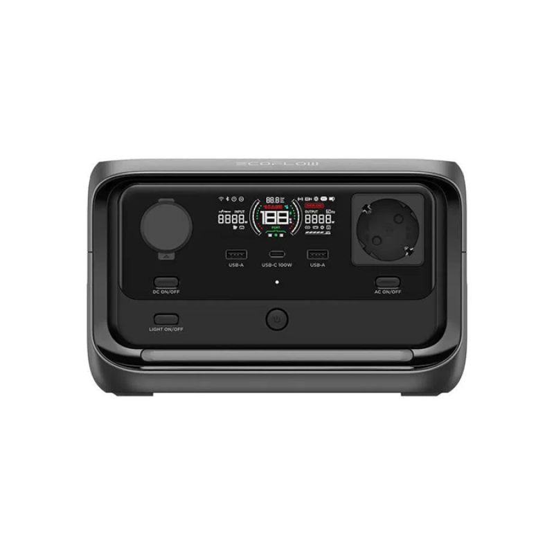 EcoFlow RIVER 3 Plus Station électrique portable, batterie LFP 286Wh, sortie 1200W, autonomie 16h pour appareils <100W, extensible à 858Wh, UPS<10 ms, générateur solaire pour camping et camping-car