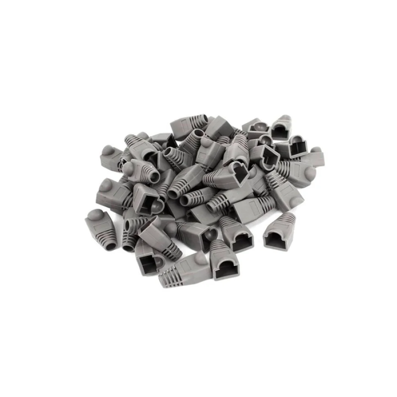 Cache Connecteur RJ45 - Gris - 100 pièces - Lot De 100 Manchons RJ-45 Gris - RJ45