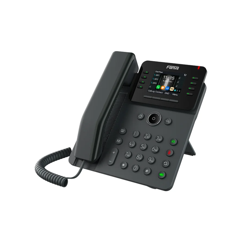 FANVIL V62G - Téléphone IP POE - interphone pour maison et bâtiment - touche pour ouverture de porte - 21 touches DSS programmables -Audioconférence à 6 participants (sans alimentation)
