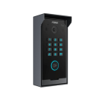 Fanvil i60K, interphone vidéo IP pour grand bâtiment avec clavier numérique et lecteur de carte, écran rétroéclairé, noir, Supporte plus de 1000 postes de téléphones et/ou moniteurs