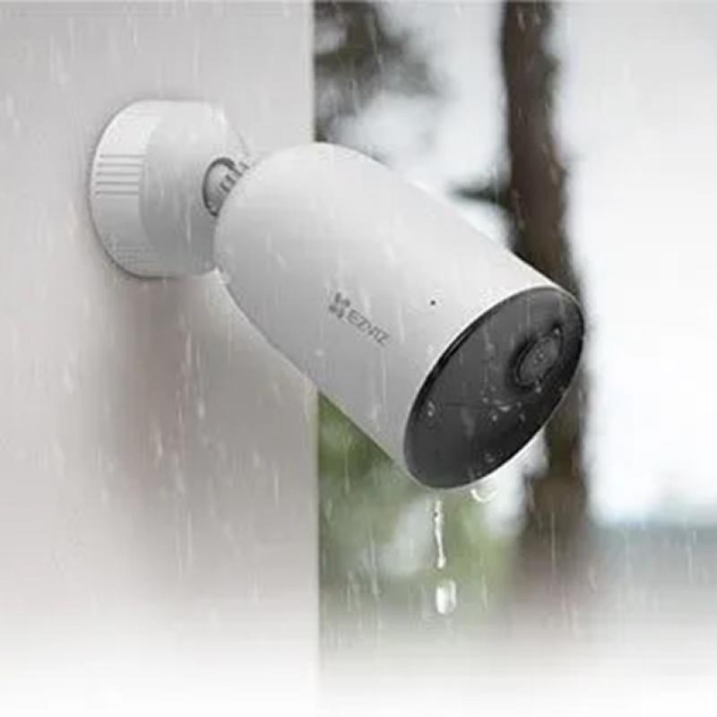 EZVIZ CB3 2k - Caméra autonome - Batterie rechargeable - Détection intelligente des mouvements - Vision nocturne en couleur - Sirène et lampe flash intégrées - Audio bidirectionnel