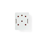 Prise Mural RJ45 UTP - Apparent - 1 Port - Boîte murale réseau Montage en surface - 1-Port port(s) - UTP CAT6 - Droit Femelle - Plaqué or - ABS - Blanc