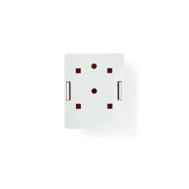 Prise Mural RJ45 UTP - Apparent - 1 Port - Boîte murale réseau Montage en surface - 1-Port port(s) - UTP CAT6 - Droit Femelle - Plaqué or - ABS - Blanc