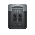 Station électrique portable EcoFlow DELTA 2 Max, capacité 2048Wh, batterie LFP 3 000 cycles, recharge rapide, puissance de sortie 3100 W, générateur solaire silencieux, pour la maison/camping/voyages