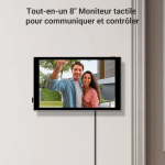 EZVIZ HP7 Pro 4K Visiophone Connecté Interphone Vidéo, 8 Pouces Moniteur Tactile, Reconnaissance Paume/Visage, Unlock à Distance, 2 Fils, Détection Humaine, Option RFID, Étanche, WiFi bi-Bande