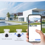 EZVIZ H80f Caméra Surveillance WiFi Extérieure 4K à Double Objectif, Colorfull Vision Nocture, Détection de Personnes/Véhicules, Zoom et Suivi automatiques, Défense Active, Audio Bidirectionnel