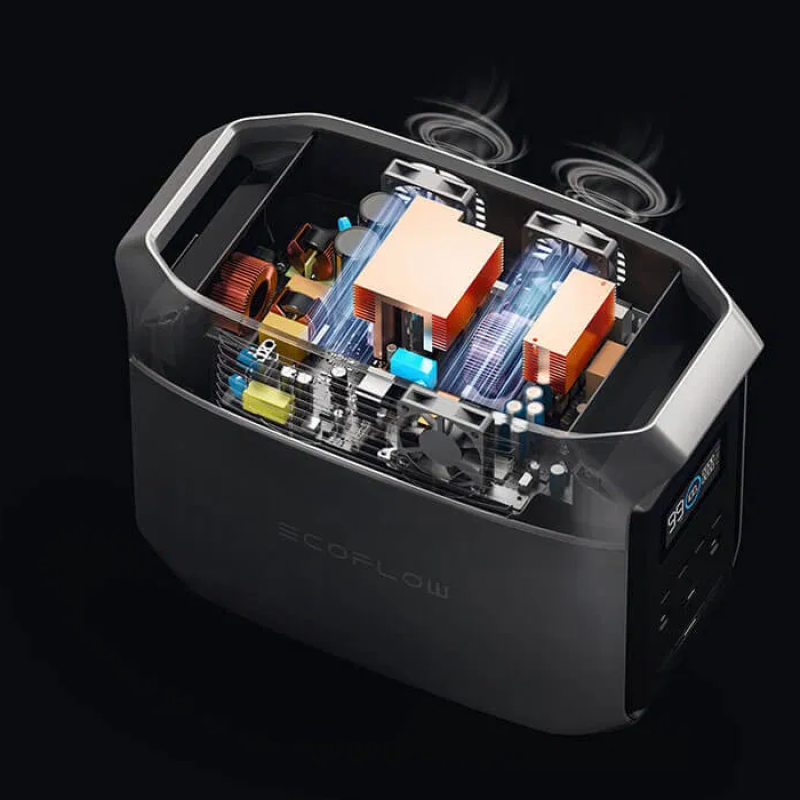 Station électrique portable EcoFlow DELTA 3, 1024 Wh de capacité, cellules LFP, 70% de charge en 30 min, extensible jusqu'à 5 kWh, générateur solaire pour camping, RV, l'alimentation de secours