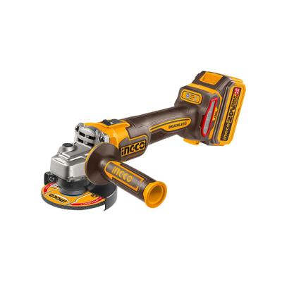 INGCO CAGLI261522 - Meuleuse Angulaire Sans Fil 20V Brushless 900W - Disque 115mm - Pack 2 Batteries 4Ah + Chargeur + Coffret - Tronçonnage & Meulage Pro