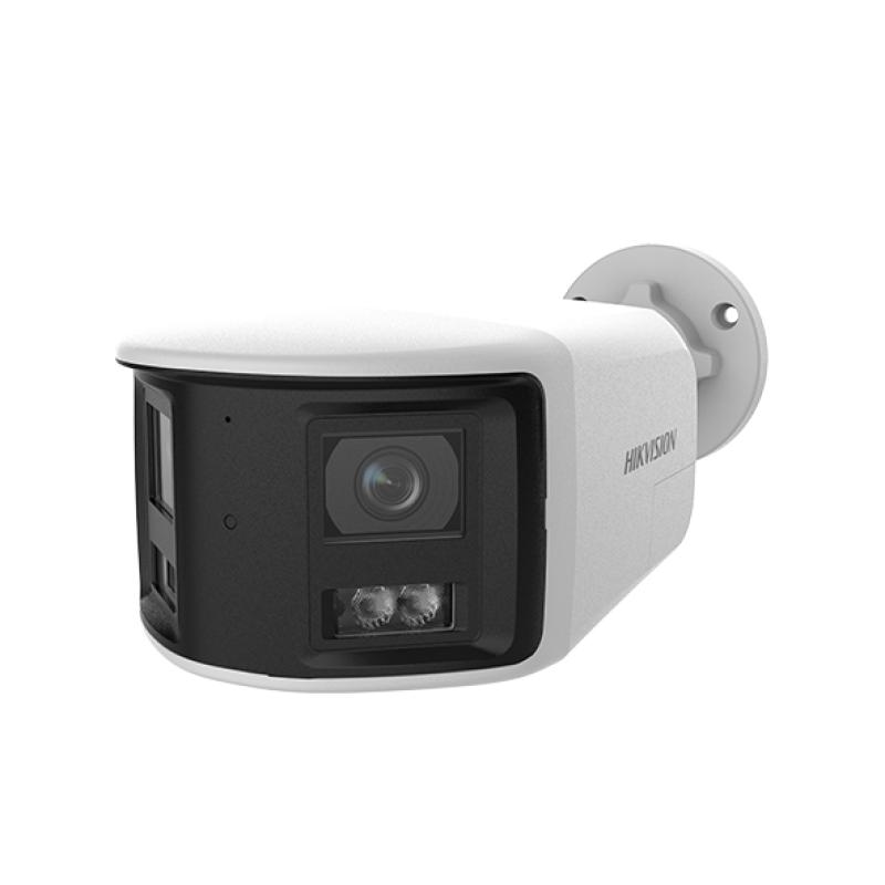 Hikvision DS-2CFW06-P 2.8mm 6MP (3K) - Caméra IP WiFi Panoramique 180° Extérieure - Smart Hybrid Light IR & Couleur - IA Détection Humains & Véhicules - Audio Bidirectionnel - Étanche IP67 - Vidéosurveillance Pro