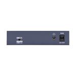 Hikvision DS-3E0105P-E/M(C) - Switch PoE 5 Ports Fast Ethernet (4 Ports PoE 35W + 1 Uplink RJ45) - Transmission Longue Portée 250m - Port Prioritaire VIP - Protection 6kV Boîtier Métal - Vidéosurveillance Pro