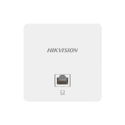 Hikvision DS-3WAP521-SI - Point d'Accès Wi-Fi Mural Encastrable Gigabit - Double Bande 1167 Mbps - Alimentation PoE 802.3af - Port Ethernet en Façade - Idéal pour Chambre d'Hôtel, Bureau et Gestion Réseau Centralisée