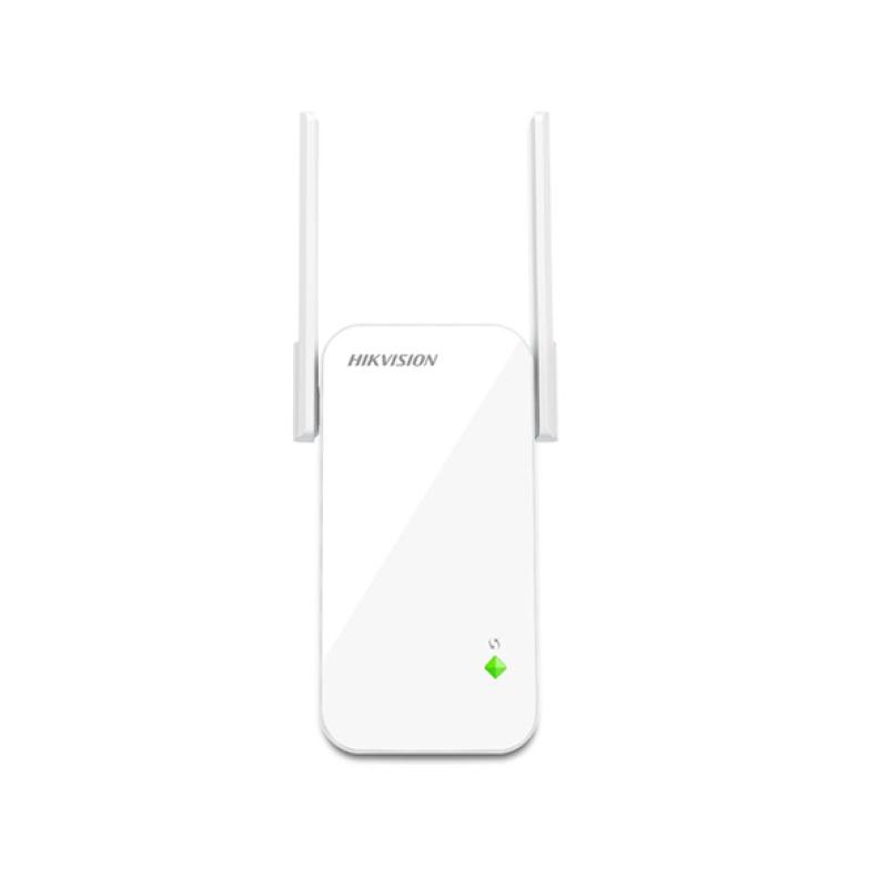 Hikvision DS-3WRE3N - Répéteur Wi-Fi 300 Mbps 2.4GHz avec 2 Antennes Extérieures & Port Ethernet RJ45 - Extension de Portée Sans Fil - Bouton WPS Appairage Rapide - Prise Secteur Directe - Réseau Maison & Bureau Pro