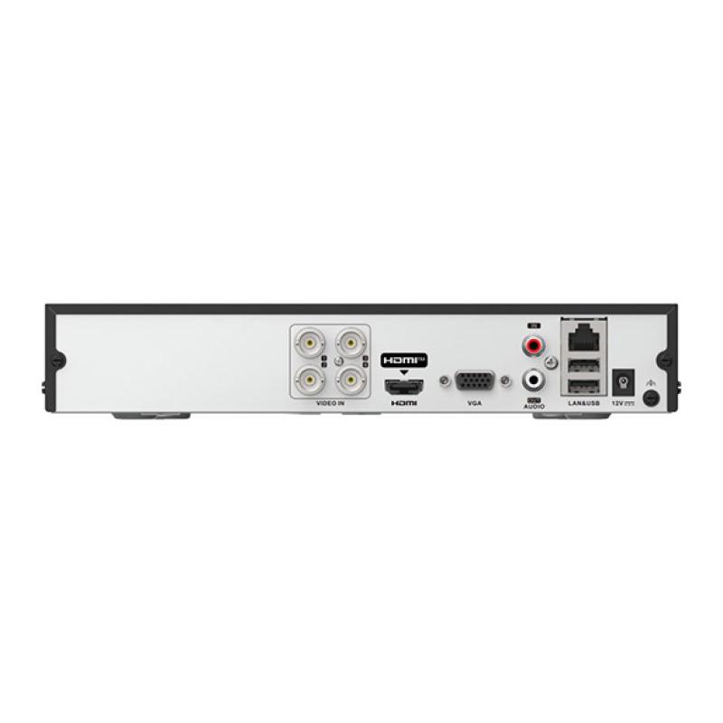 Hikvision DS-7204HGHI-M1/T - DVR AcuSense 4 Canaux 1080p Lite - H.265 Pro+ - Audio Coaxial - Détection Humain/Véhicule - 1 SATA (Jusqu'à 4To) - HDMI/VGA Full HD - Enregistreur Hybride Pro