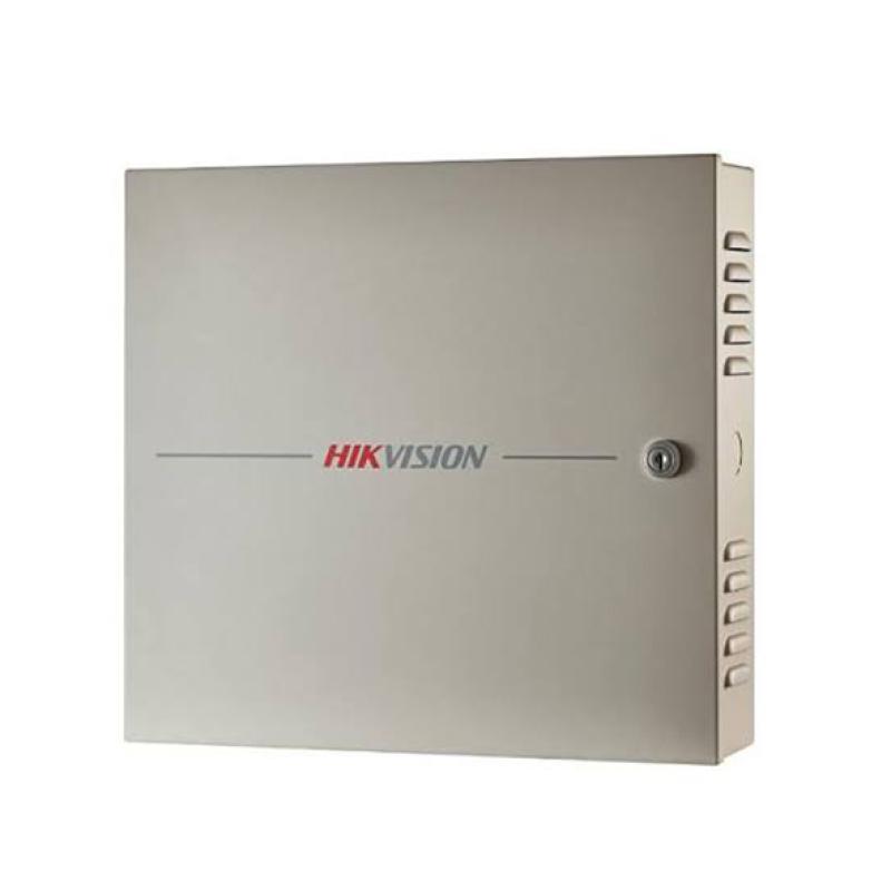 Hikvision DS-K2602T - Contrôleur d'Accès IP 2 Portes - TCP/IP & RS-485 - 100k Cartes & 300k Événements - 4 Lecteurs Wiegand & 4 RS-485 - Anti-Passback - Coffret Métal avec Alimentation - Contrôle d'Accès Pro