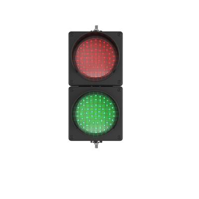 Hikvision DS-TVL221-1-6D - Feu de Signalisation Bicolore LED Rouge/Vert Entrée & Sortie - Régulation Flux Véhicules & Parking - Contrôle d'Accès Barrière - Boîtier Extérieur Résistant - Sécurité Pro