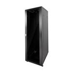 Hikvision DS-XS6622-E/DG - Baie Réseau 19 pouces 22U (600x600x1160mm) - Porte Verre Trempé - Charge 800kg - Roulettes & Pieds - Armoire Informatique & Brassage Pro