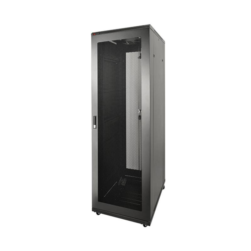 Hikvision DS-XS8042-E/DW - Baie Serveur 19 pouces 42U (800x1000x2050mm) - Portes Perforées Mesh - Charge 1000kg - Roulettes & Pieds - Armoire Informatique & Réseau Pro