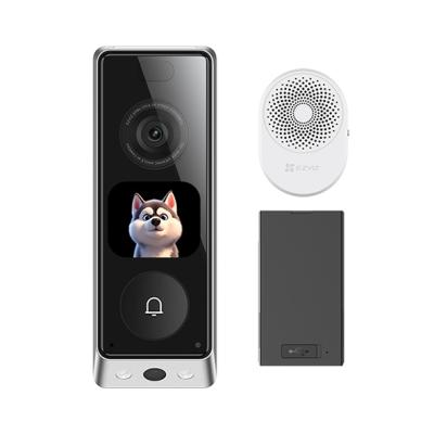 EZVIZ EP8 Ultra Sonnette Visiophone Connectée 6MP+2MP Double Caméra, Écran IA, 2x Batteries 9600mAh, 32GB eMMC