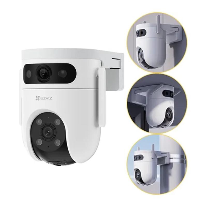 EZVIZ CS-H9c 4G 5MP+5MP (3K) - Caméra Extérieure Double Objectif 4G LTE & WiFi - Objectif Fixe & Motorisé 360° - Vision Nocturne Couleur - IA Suivi Humains & Véhicules - Sirène & Audio - Vidéosurveillance Pro