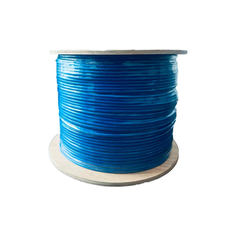 VELANI - Câble reseau CAT6A 500m FTP (blindé) - Bleu