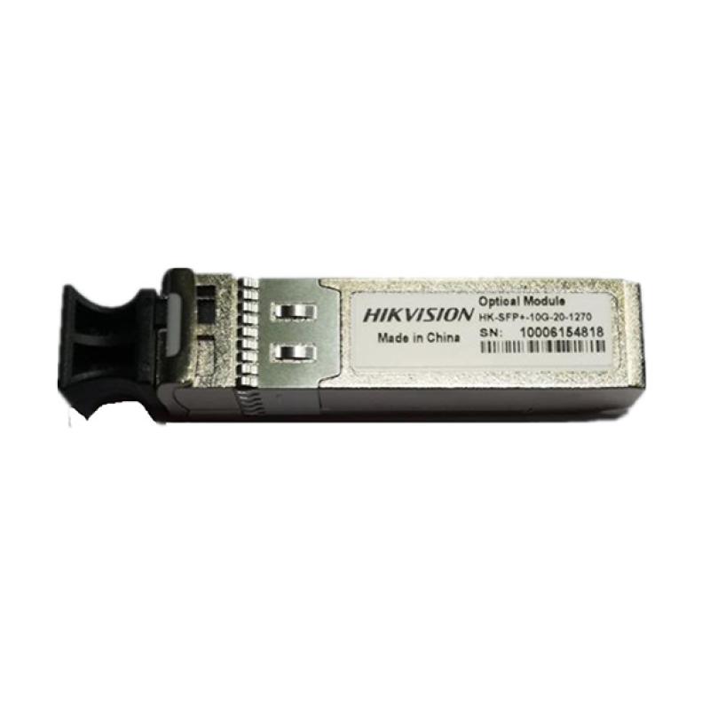 Hikvision HK-SFP+-10G-20-1270 - Module Optique Transceiver SFP+ 10G BiDi Monomode 20km (TX1270nm/RX1330nm - LC Simplex) - Support DDM - Hot-Pluggable - Liaison Fibre 10G Monofibre - Réseau Vidéosurveillance Pro