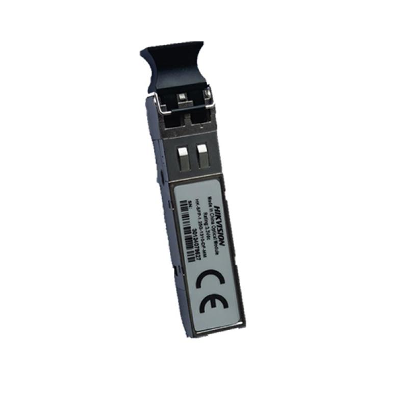 Hikvision HK-SFP-1.25G-850-DF-MM - Module Optique Transceiver SFP Gigabit Multimode 550m (1.25 Gbps - 850nm - LC Duplex) - Support DDM - Hot-Pluggable - Connexion Fibre Courte Distance - Réseau Vidéosurveillance Pro