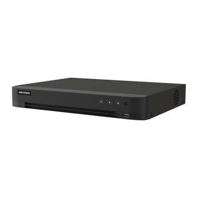 Hikvision iDS-7204HTHI-M1/XT - DVR AcuSense 4 Canaux 4K (8MP) - HDMI 8K / 4K - H.265 Pro+ - Audio Coaxial - Détection Humain/Véhicule - 1 SATA (Jusqu'à 10To) - Gigabit - Enregistreur Hybride Pro