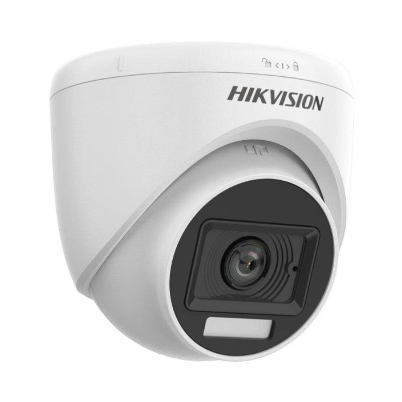 HIKVISION DS-2CE76DF0T-LPFS/ECO(2.8mm)(Africa) - Caméra Analogique Dome (Tourelle) Audio ColorVu - 2MP Smart