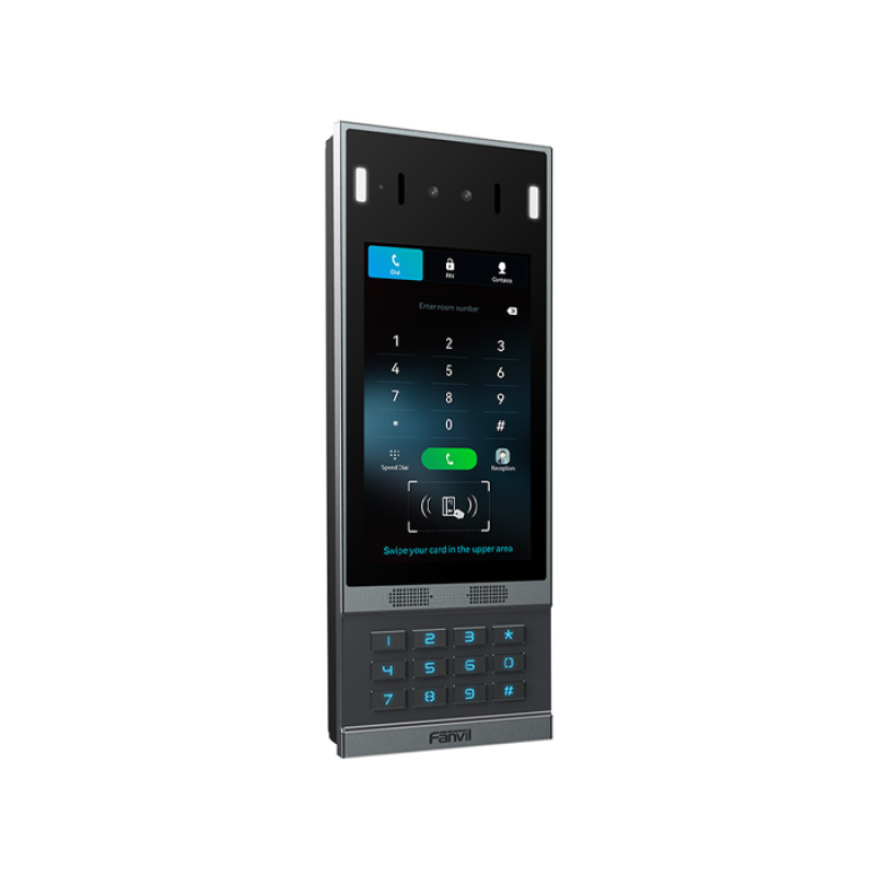 FANVIL i67 | Platine de rue pour immeuble | Portier IP pour système visiophone / interphone | Lecteur de carte RFID et Reconnaissance faciale