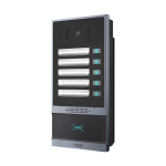 FANVIL i63 | Platine de rue pour immeuble 5 portes| Portier IP pour système visiophone / interphone| Lecteur de carte RFID