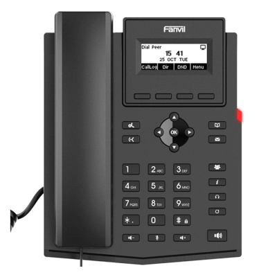 FANVIL X301P - Téléphone IP POE - interphone pour maison et bâtiment - touche pour ouverture de porte - 2 Lignes SIP