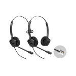 FANVIL HT302 - Casque Filaire Call Center - interface RJ9 (compatible téléphone IP)