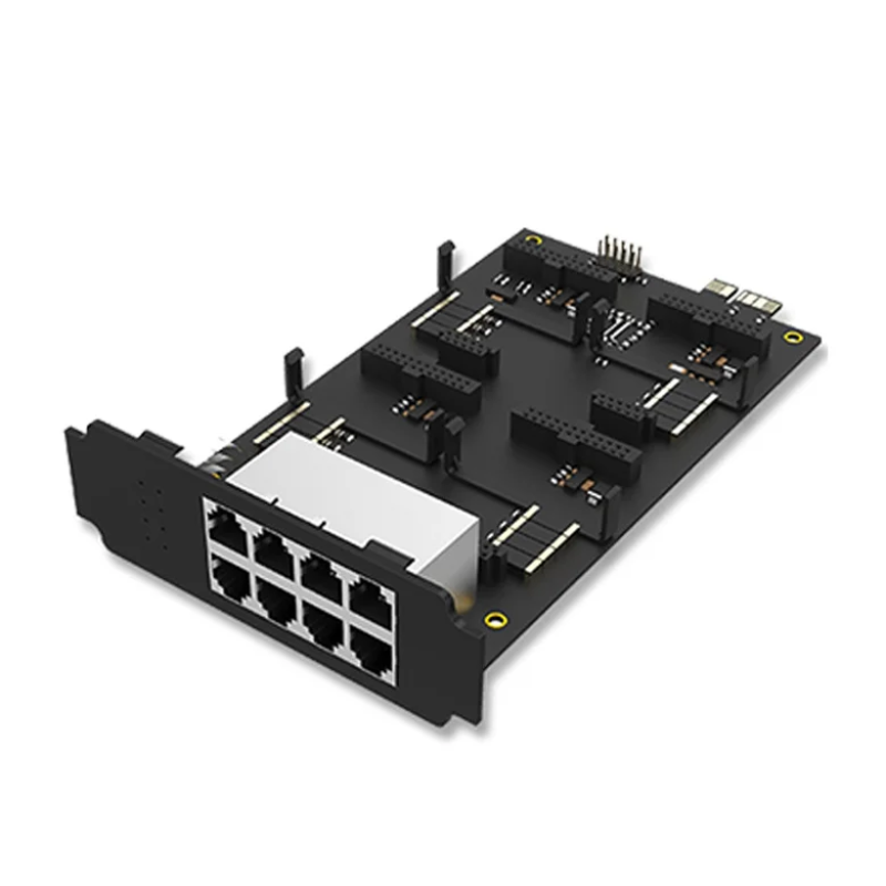 Yeastar EX08 Module -Plaquette pour emplacement de module S-Series et P-Series (Supporte 4 emplacement pour modules et 8 interfaces en façade)