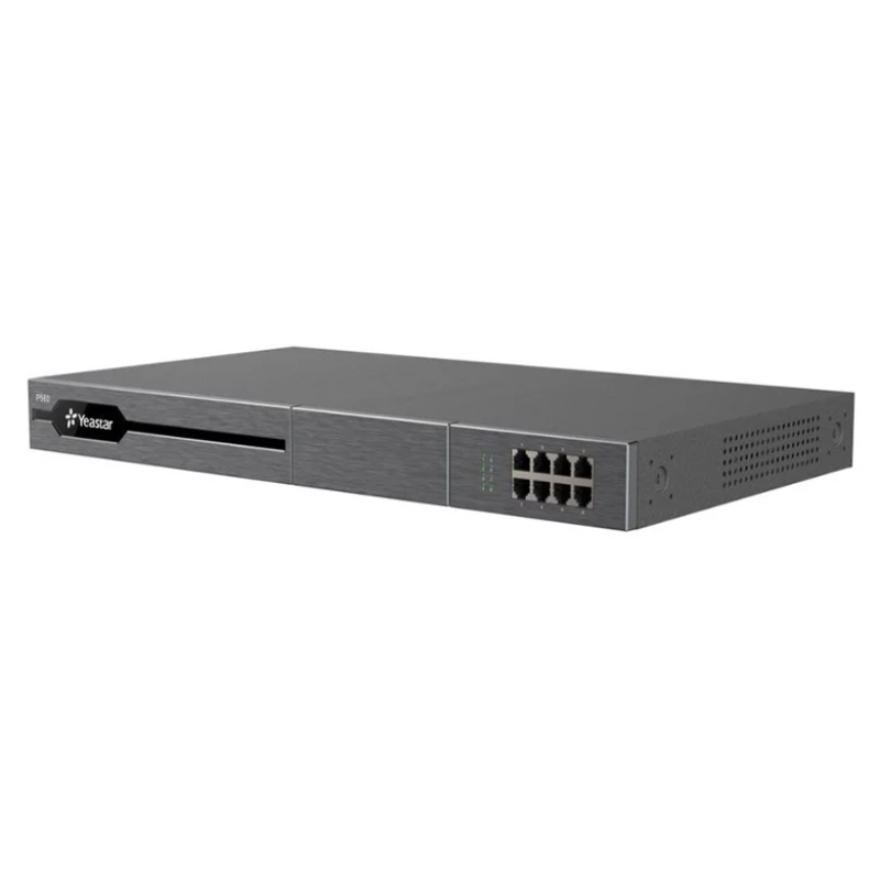Yeastar P570 - Autocommutateur - Serveur VoIP - IPBX - pour 300 à 500 Utilisateurs, 60 à 120 Appels Simultanés, jusqu’à 16 Ports FXS, 16 Ports FXO/BRI, 6 Ports GSM/3G/4G, 2 Ports E1/T1/J1, 1 USB (2TB max), NFC Read/Write,(Modules vendus séparément)