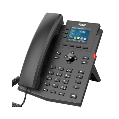 FANVIL X303P - Téléphone IP POE - 4 Lignes SIP - 3 touches de ligne programmables - Audio conférence à 6