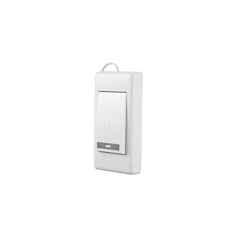 Bouton Poussoir Apparent - Blanc - Modèle K1 - Panneau de bouton de déclenchement de sortie pour porte électrique Blanc