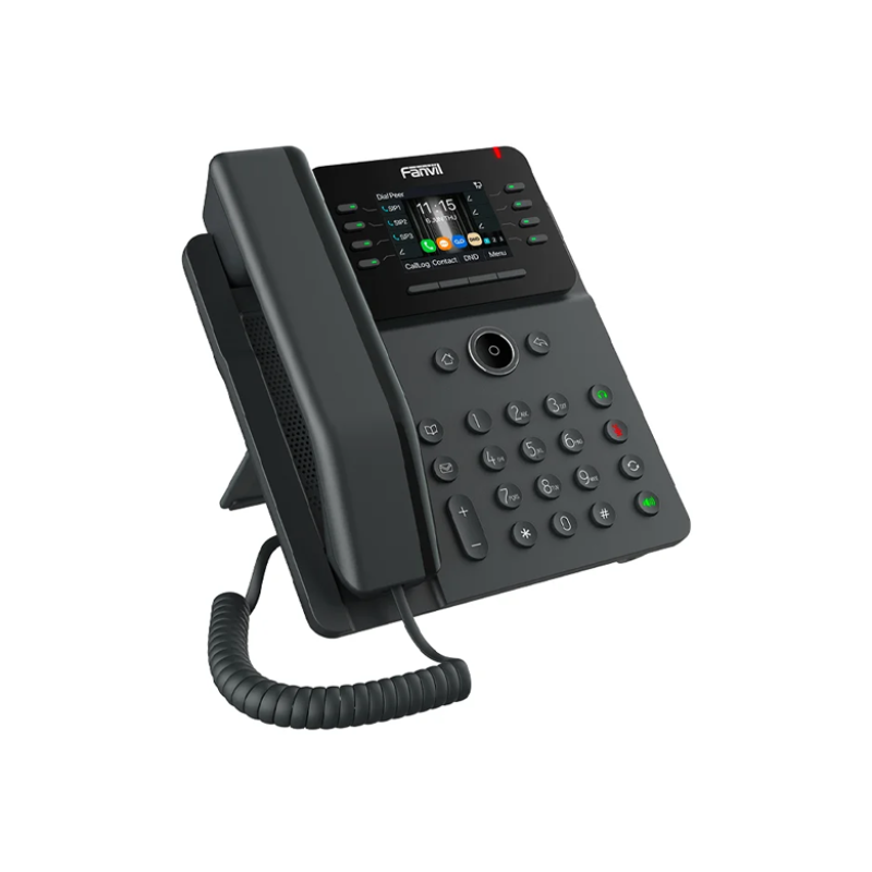 FANVIL V62G - Téléphone IP POE - interphone pour maison et bâtiment - touche pour ouverture de porte - 21 touches DSS programmables -Audioconférence à 6 participants (sans alimentation)