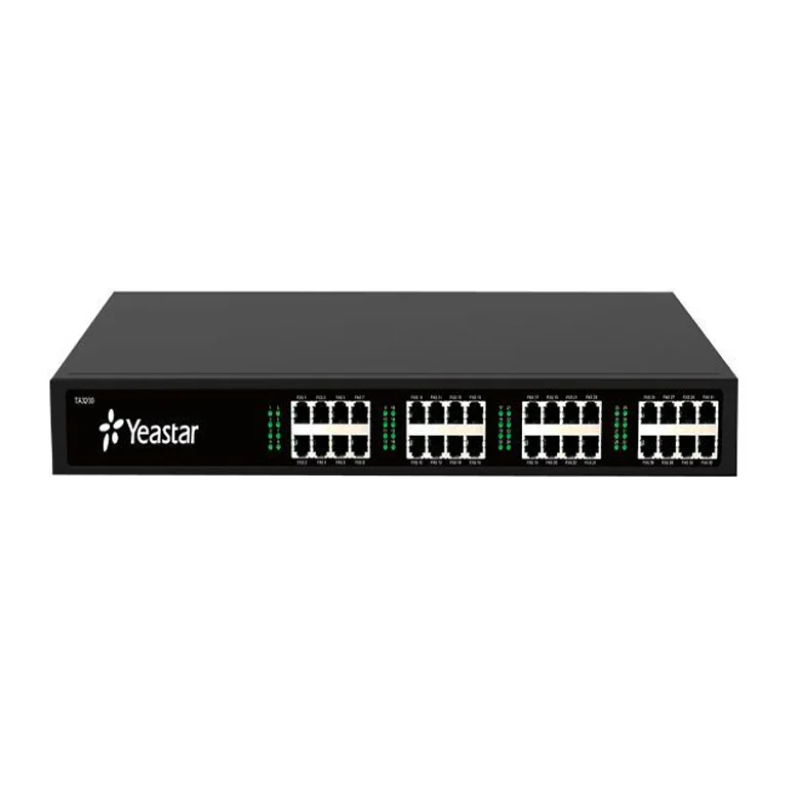 Yeastar TA3200 - Passerelle Analogique VoIP - 32 Ports FXS - Adaptateur téléphonique analogique avec 32 ports FXS, pour convertir la ligne analogique en réseau IP