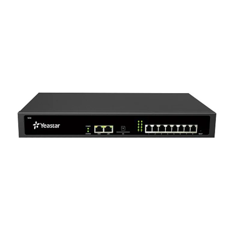 Yeastar S50 - Autocommutateur - Serveur VoIP - IPBX - pour 50 Utilisateurs, 25 Appels Simultanés, jusqu'à 8 Ports Analogiques, 8 Ports BRI, 4 Ports GSM, 50 Trunks VoIP, (Modules vendus séparément)