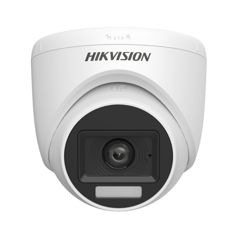 HIKVISION DS-2CE76DF0T-LPFS/ECO(2.8mm)(Africa) - Caméra Analogique Dome (Tourelle) Audio ColorVu - 2MP Smart