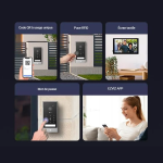 EZVIZ HP7 Pro 4K Visiophone Connecté Interphone Vidéo, 8 Pouces Moniteur Tactile, Reconnaissance Paume/Visage, Unlock à Distance, 2 Fils, Détection Humaine, Option RFID, Étanche, WiFi bi-Bande