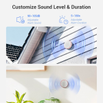 Alarme sirène extérieure EZVIZ T9C, son 90~105 dB, durée 5-180 s, installation filaire/sans fil, durée de vie de la batterie 8 ans, alarme anti-sabotage/anti-mouvement, nécessite la passerelle domestique EZVIZ A3 pour les alertes APP instantanées