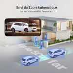 EZVIZ H80f Caméra Surveillance WiFi Extérieure 4K à Double Objectif, Colorfull Vision Nocture, Détection de Personnes/Véhicules, Zoom et Suivi automatiques, Défense Active, Audio Bidirectionnel