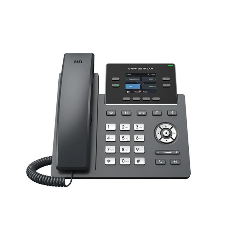 Grandstream GRP2612W Téléphone IP Wi-Fi Dual-Band - Écran Couleur 2.4", 2 Comptes SIP, Audio HD