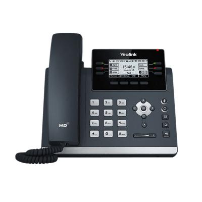 Yealink SIP-T42U Téléphone IP Professionnel 12 Comptes SIP - Écran 2.7", Dual Port Gigabit PoE, Audio HD