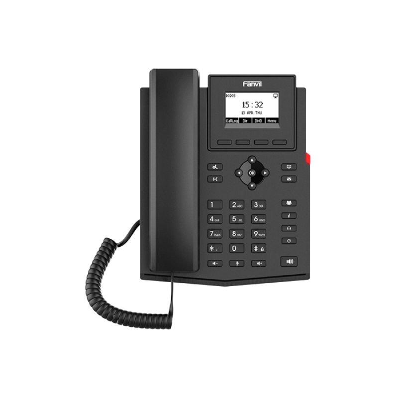 FANVIL X301P - Téléphone IP POE - interphone pour maison et bâtiment - touche pour ouverture de porte - 2 Lignes SIP